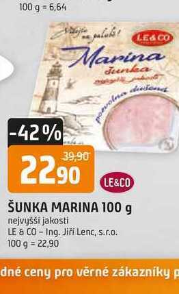 Trefa Le&co šunka marina 100 g nabídka