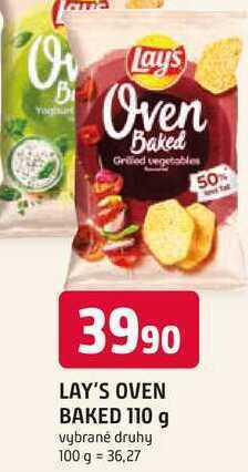 Trefa Lay's baked 110g, vybrané druhy nabídka