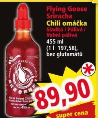 Norma Flying Goose Sriracha Chili omáčka nabídka