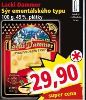 Norma Lacki Dammer Sýr ementálského typu nabídka