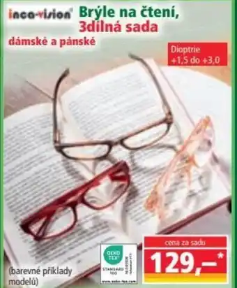 Norma Brýle na čtení, 3dílná sada nabídka