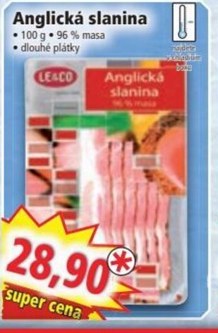 Norma Anglická slanina nabídka
