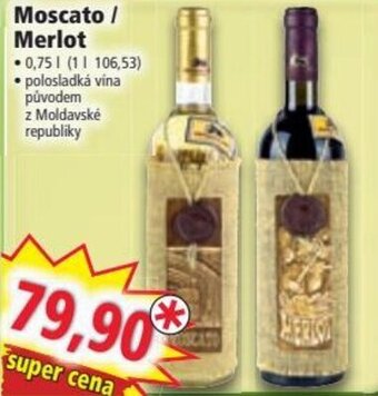 Norma Moscato / Merlot nabídka