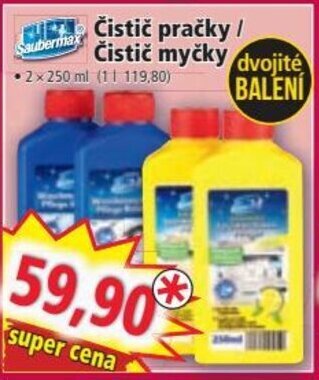 Norma Čistič pračky / Čistič myčky nabídka