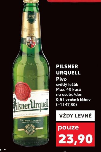 Kaufland Pilsner Urquell Pivo nabídka