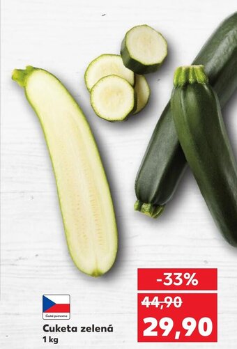 Kaufland Cuketa zelená nabídka