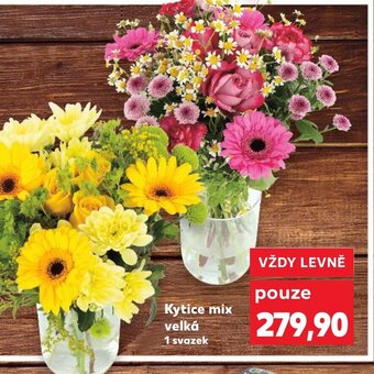 Kaufland Kytice mix velká 1 svazek nabídka