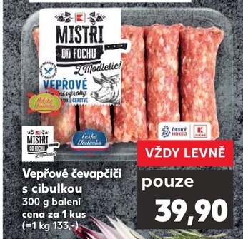 Kaufland Vepřové čevapčiči s cibulkou nabídka