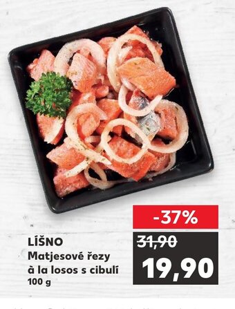 Kaufland LÍŠNO Matjesové řezy à la losos s cibulí 100 g nabídka