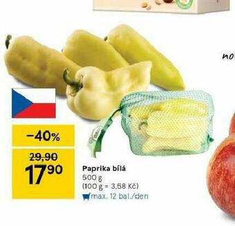 Tesco Paprika bílá nabídka
