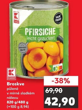 Kaufland Broskve nabídka