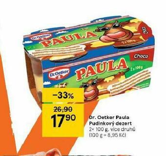 Tesco Dr. oetker paula pudinkový dezert nabídka