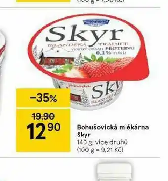 Tesco Bhušovická mlékárna skyr nabídka