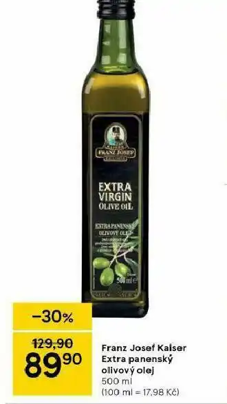 Tesco Franz josef extra panenský olivový olej nabídka