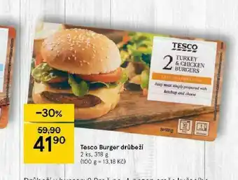 Tesco Tesco burger drůbeží nabídka