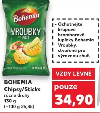 Kaufland BOHEMIA Chipsy/Sticks různé druhy nabídka