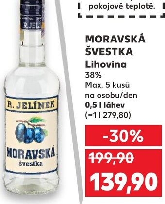 Kaufland MORAVSKÁ ŠVESTKA Lihovina nabídka