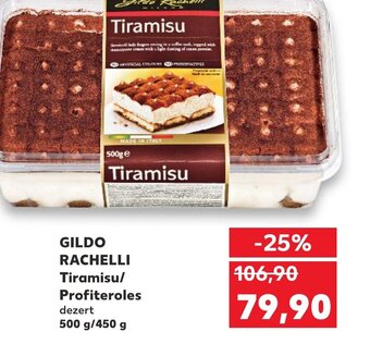 Kaufland GILDO RACHELLI Tiramisu/ Profiteroles nabídka