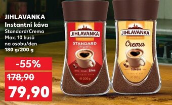 Kaufland JIHLAVANKA Instantní káva nabídka