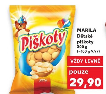 Kaufland MARILA Dětské piškoty nabídka