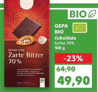 Kaufland GEPA BIO čokoláda nabídka