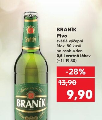 Kaufland BRANÍK Pivo nabídka