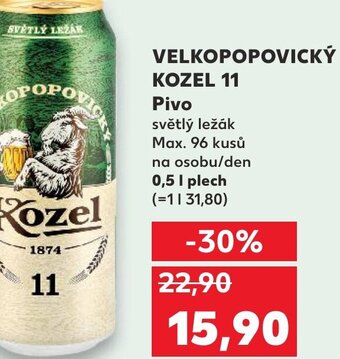 Kaufland VELKOPOPOVICKÝ KOZEL 11 Pivo nabídka