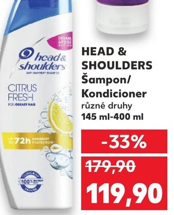 Kaufland HEAD & SHOULDERS Šampon/ Kondicioner nabídka