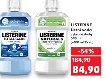 Kaufland LISTERINE Ústní voda nabídka