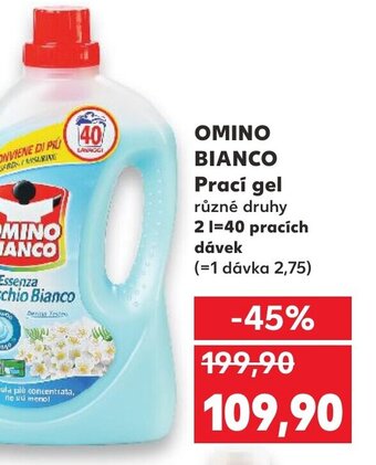 Kaufland OMINO BIANCO Prací gel nabídka