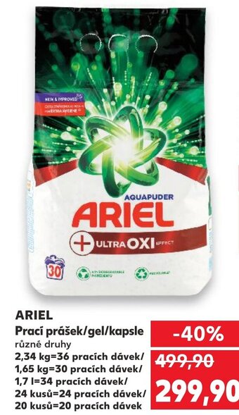 Kaufland ARIEL Prací prášek/gel/kapsle nabídka