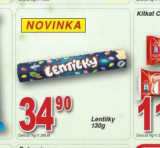 Lidl Lentilky nabídka