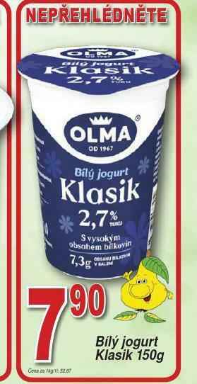 Lidl Bílý jogurt klasik nabídka