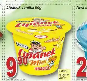 Lidl Lipánek vanilka nabídka