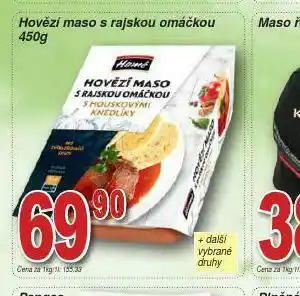 Lidl Hovězí maso s rajkou omáčkou nabídka