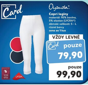 Kaufland Capri legíny nabídka