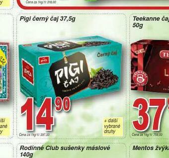 Lidl Pigi černý čaj nabídka