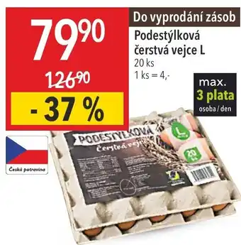 Globus Do vyprodání zásob Podestýlková čerstvá vejce L nabídka