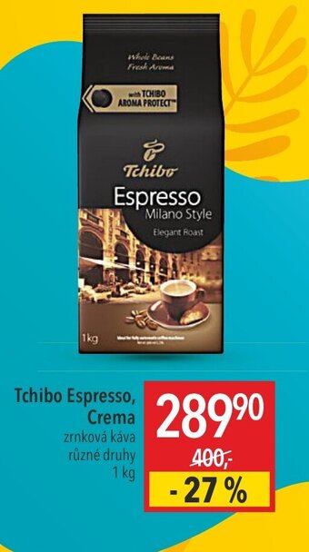 Globus Tchibo Espresso, Crema zrnková káva nabídka