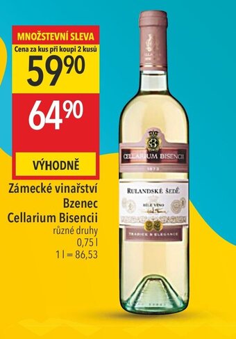 Globus Zámecké vinařství Bzenec Cellarium Bisencii nabídka