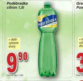 Lidl Poděbradka citron nabídka