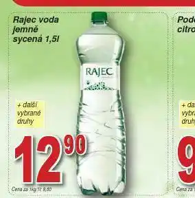 Lidl Rajec voda jemně sycená nabídka