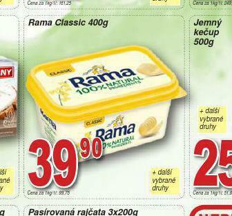 Lidl Rama classic nabídka
