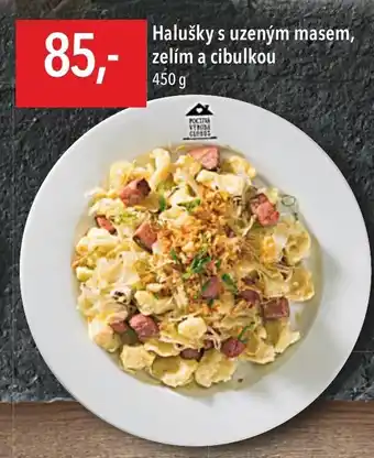 Globus Halušky s uzeným masem, zelím a cibulkou 450 g nabídka