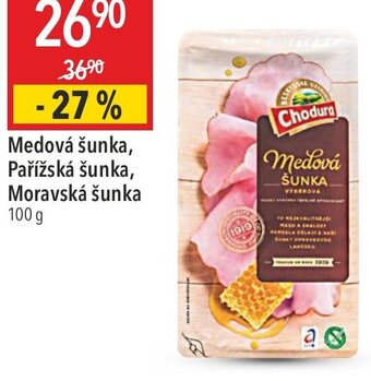 Globus Medová šunka, Pařížská šunka, Moravská šunka nabídka