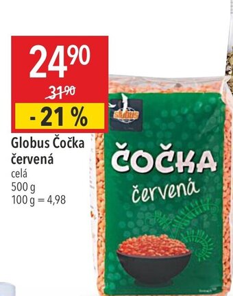 Globus Čočka červená