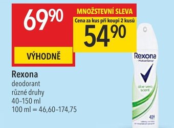 Globus Rexona deodorant nabídka