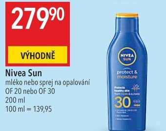 Globus Nivea Sun mléko nebo sprej na opalování nabídka