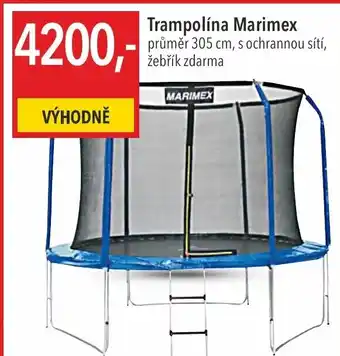 Globus Trampolína Marimex průměr 305 cm, s ochrannou sítí, žebřík zdarma nabídka