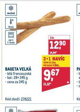 Makro Bageta velká nabídka